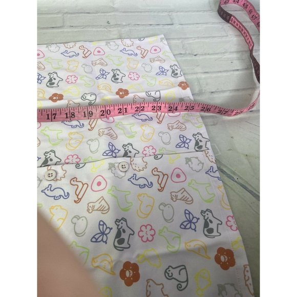 Fruits Basket Icons All Over Print Woven Top Button Up Womens Juniors Size M - Picture 12 of 12